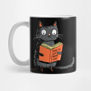 Book Lover Funny Cat Reading Book Mug